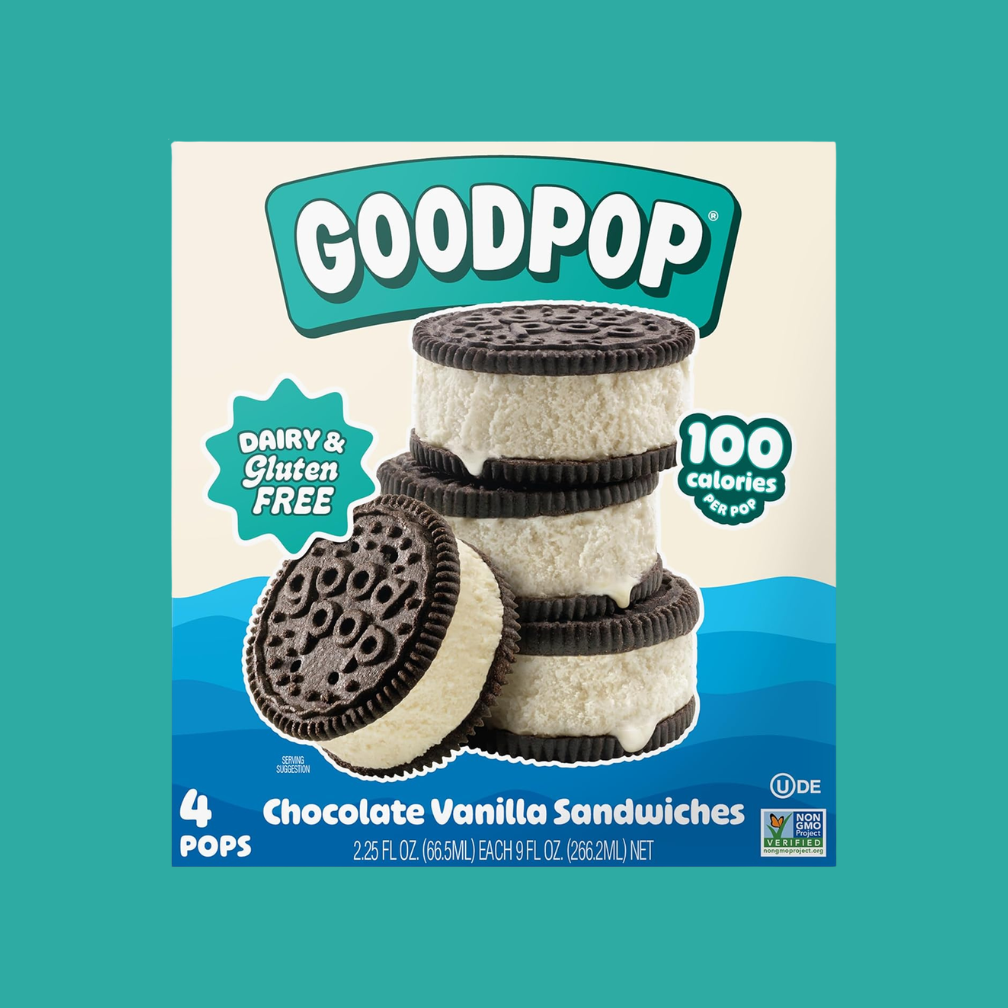 GoodPop ice cream sandwiches