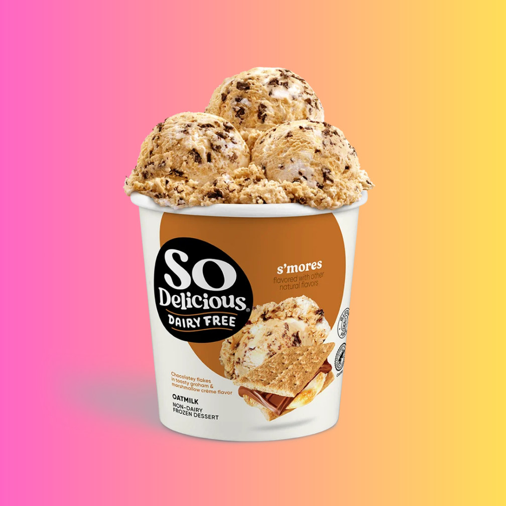 So Delicious oat milk smores ice cream