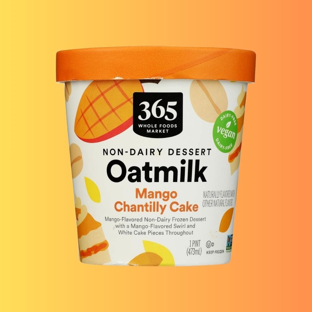 365 Whole Foods mango chantilly ice cream