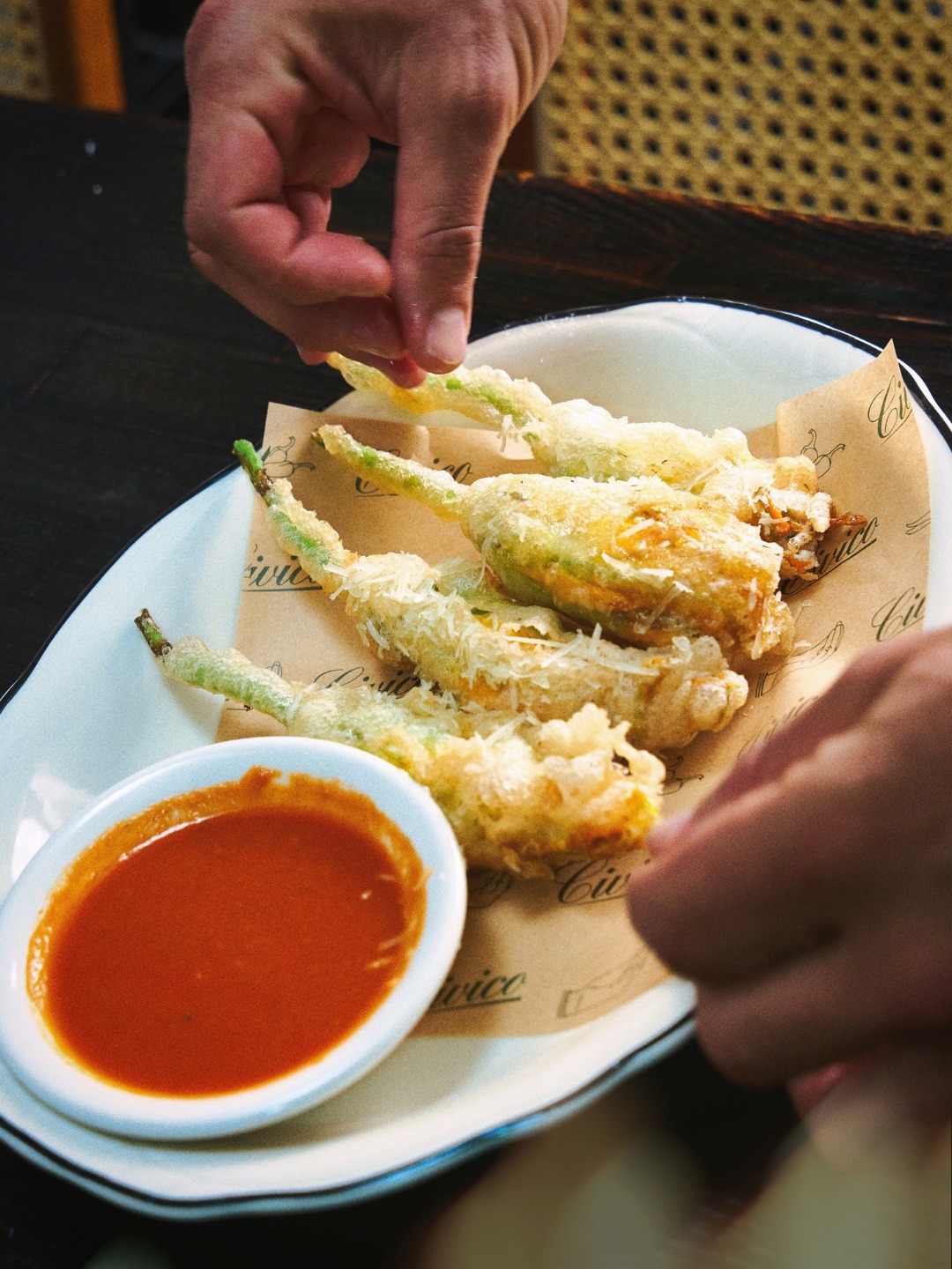 Civico fried blossoms