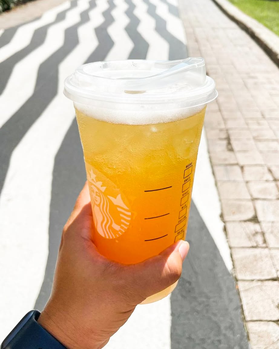 Iced Peach Green Tea Lemonade