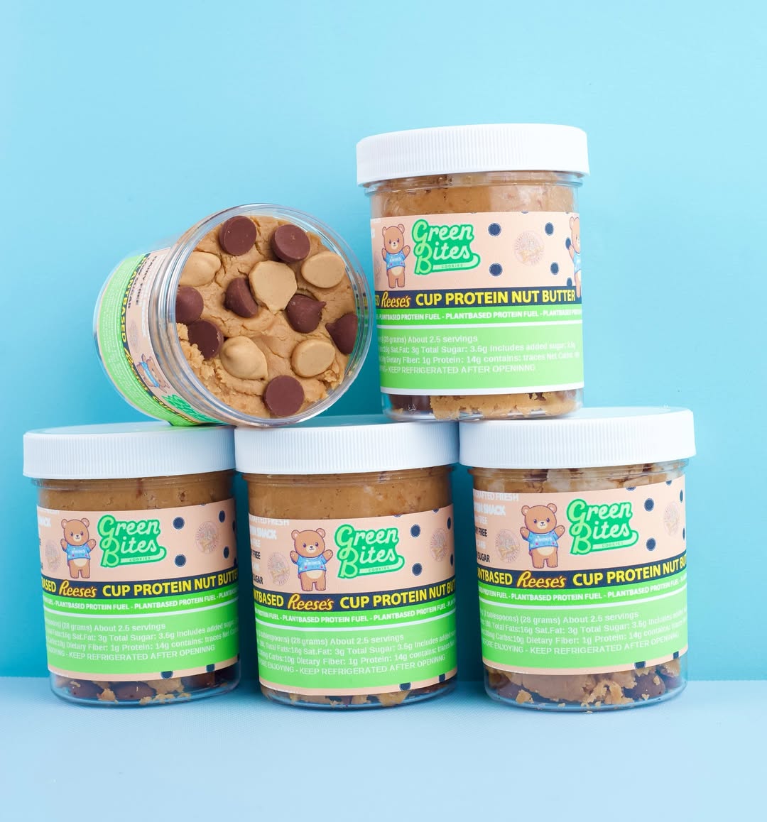 Green Biters peanut butter cup butter