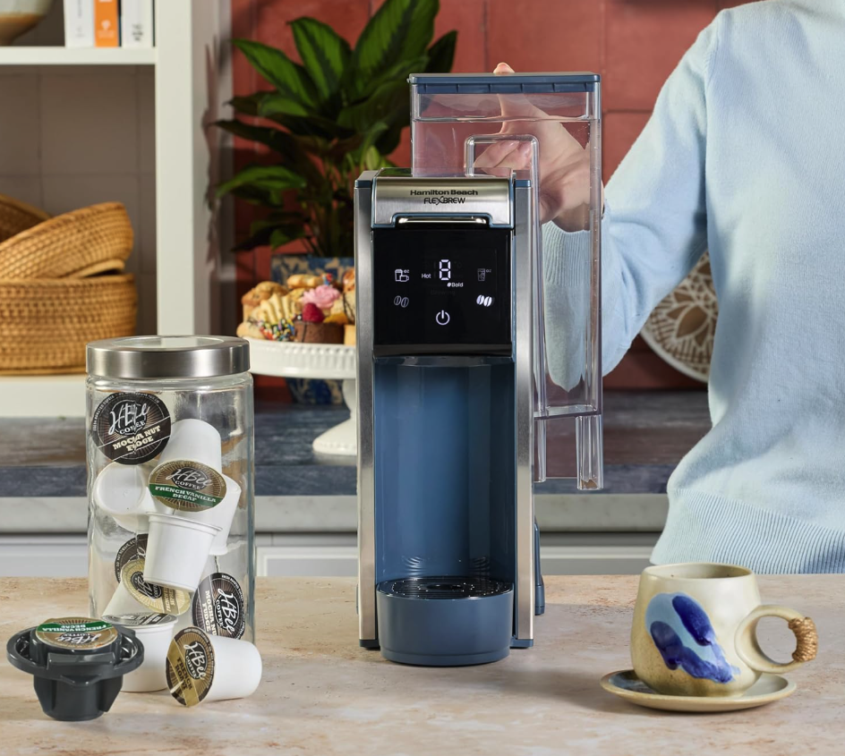 Hot and iced coffee maker