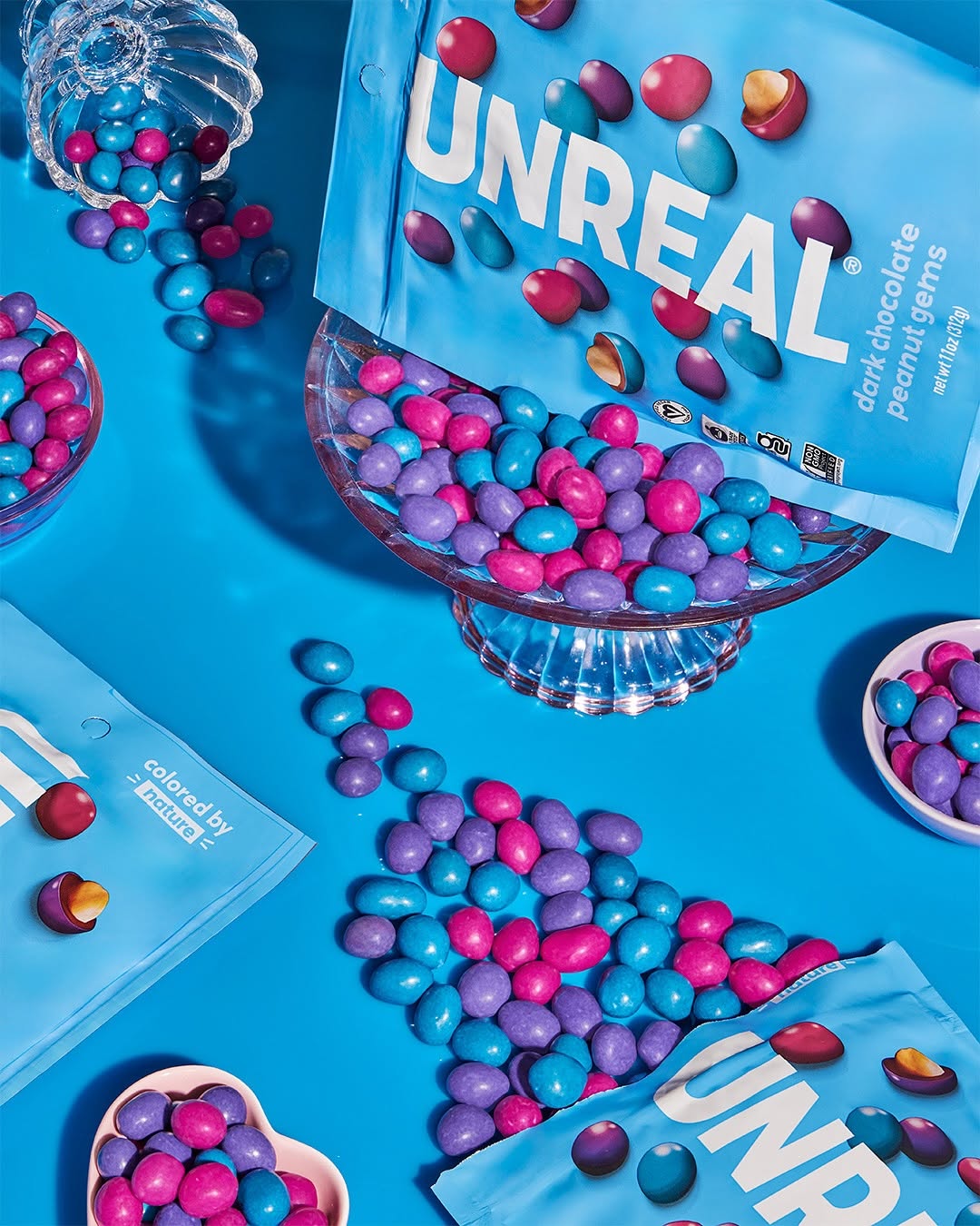 Unreal dark chocolate peanut gems