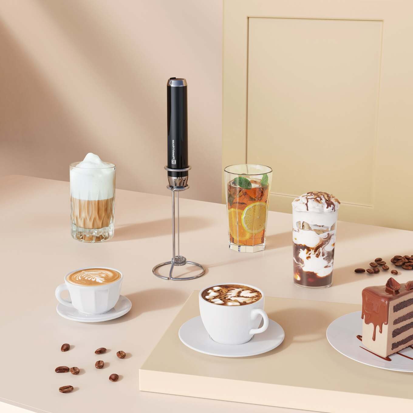 Maestri milk frother handheld