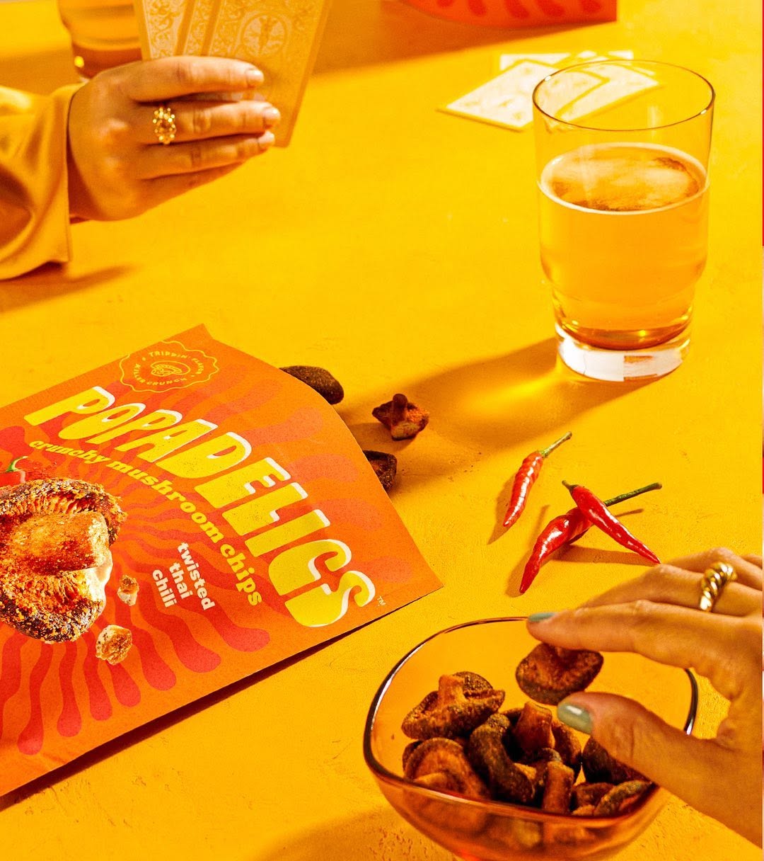 Popadelics mushroom chips