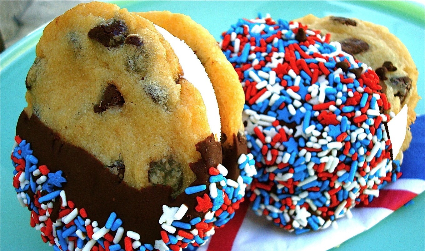 Chocolate-Dipped Ice Cream Sandwiches