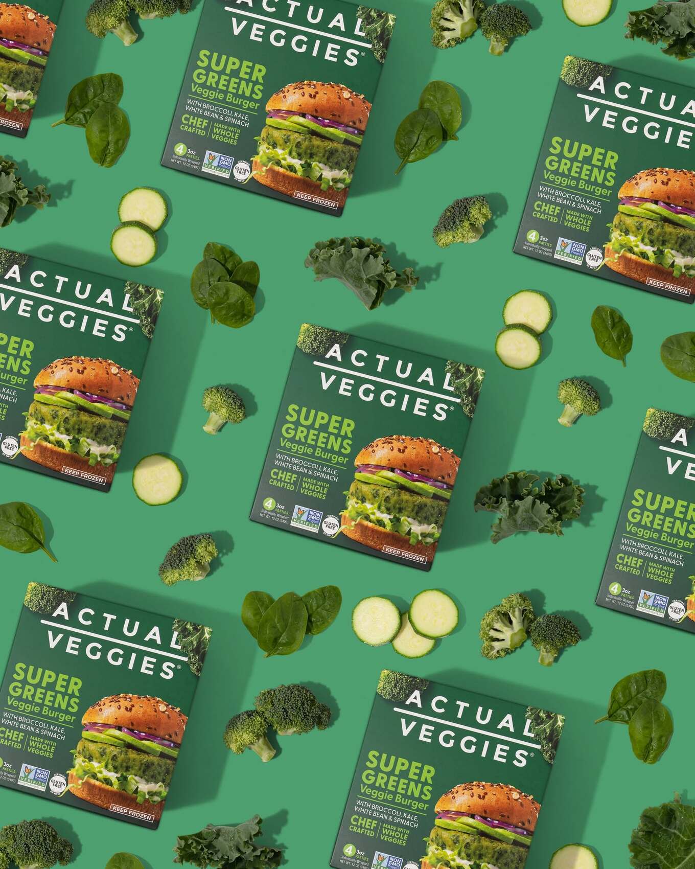 Actual Veggies Super Greens Veggie Burger