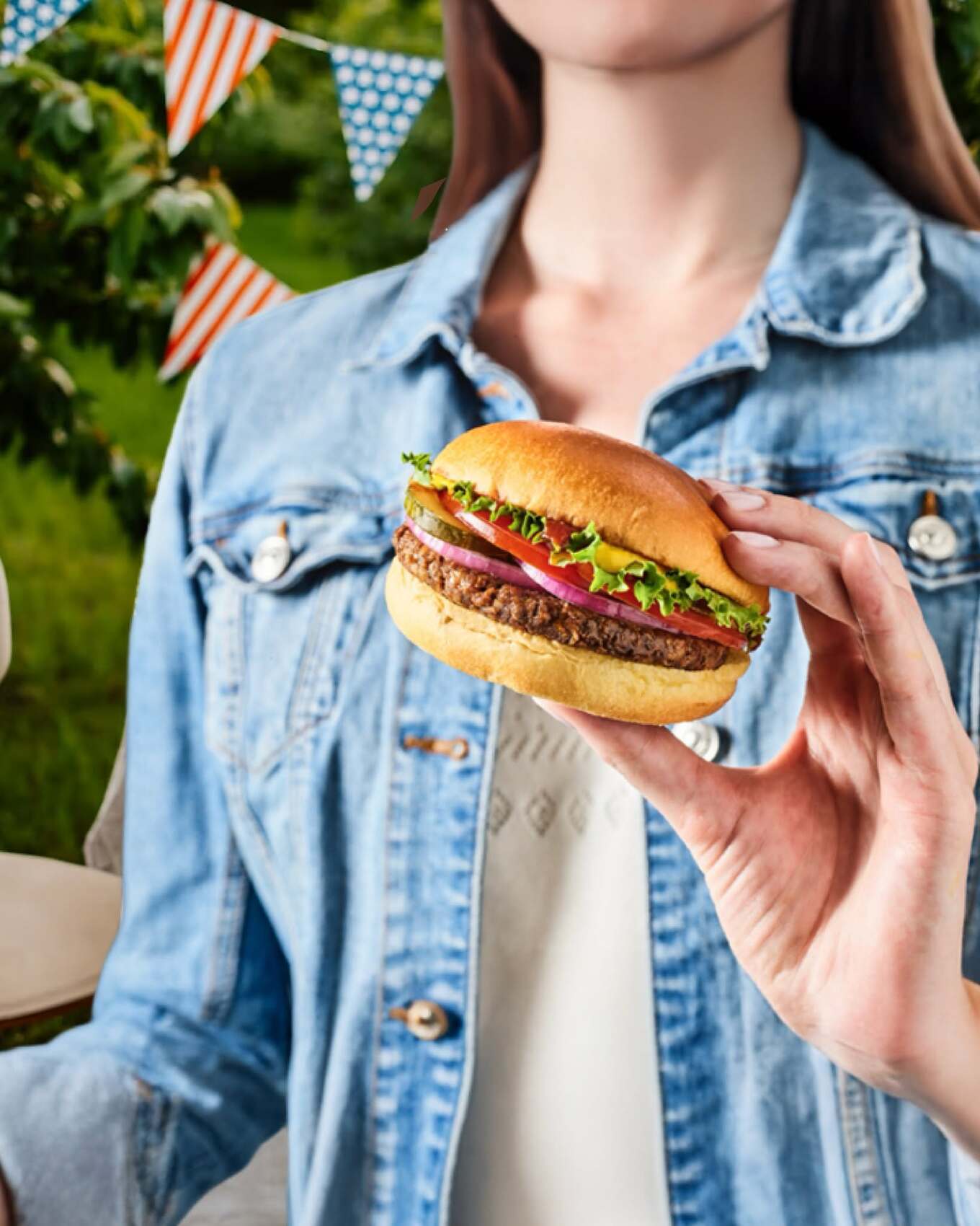 Jack and Annie's vegan burger