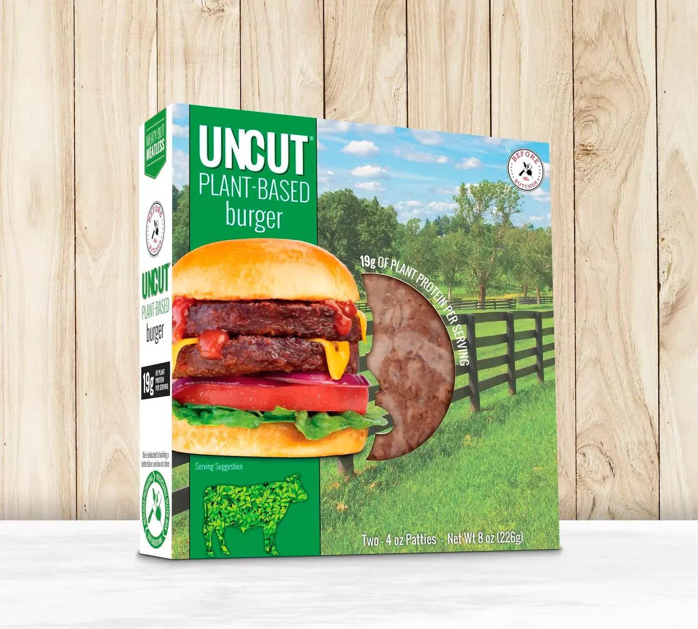 Uncut vegan burger