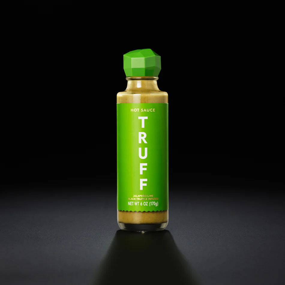 Truffle, lime, and jalapeno hot sauce