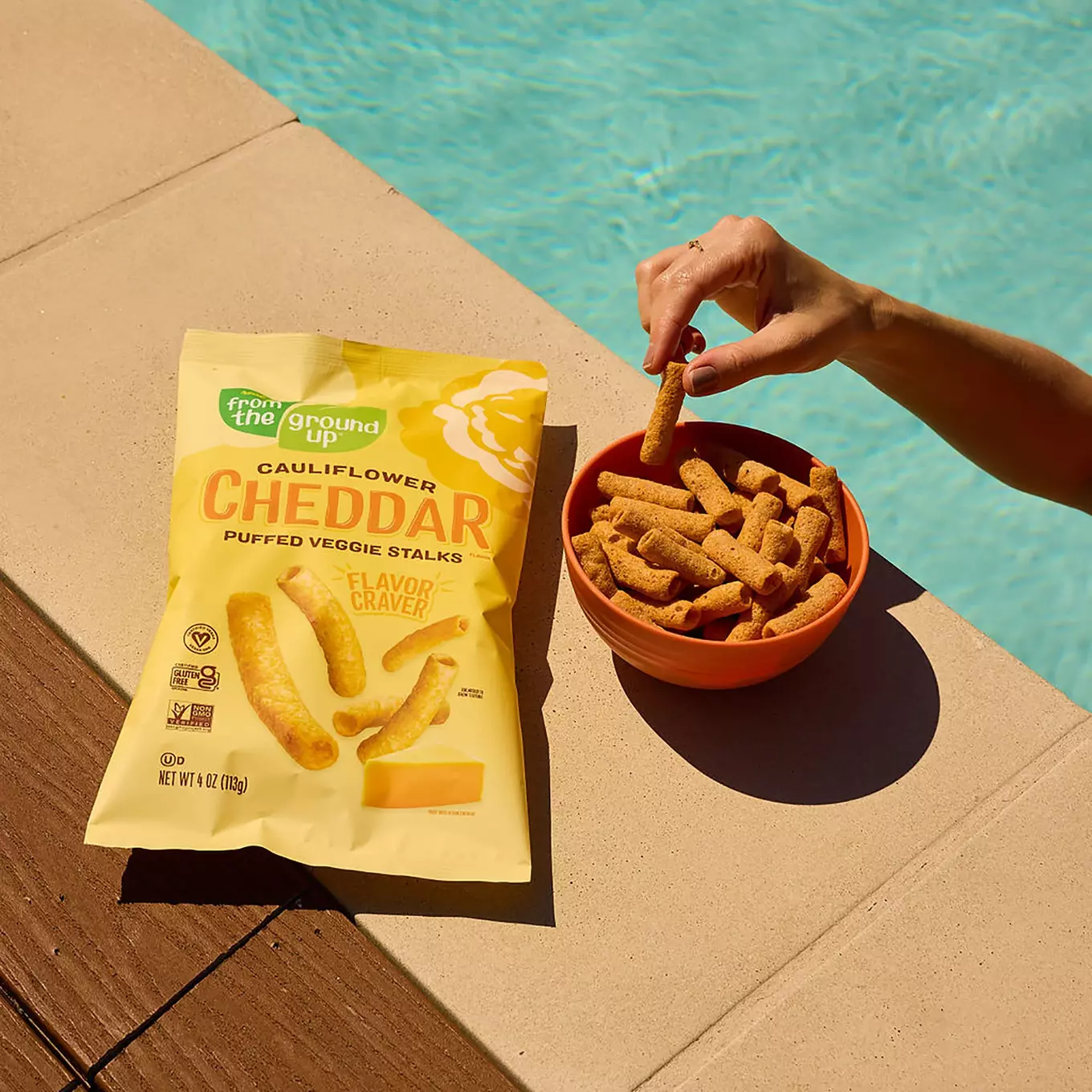 From the Ground Up cheddar stalks puffs
