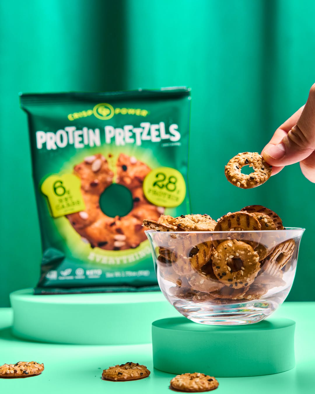 Crisp Power Protein Pretzels