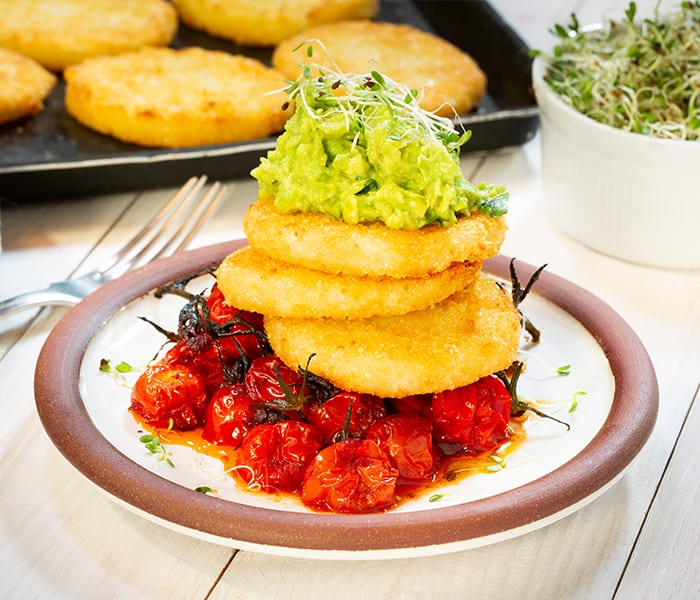 crispy cauliflower potato hash browns
