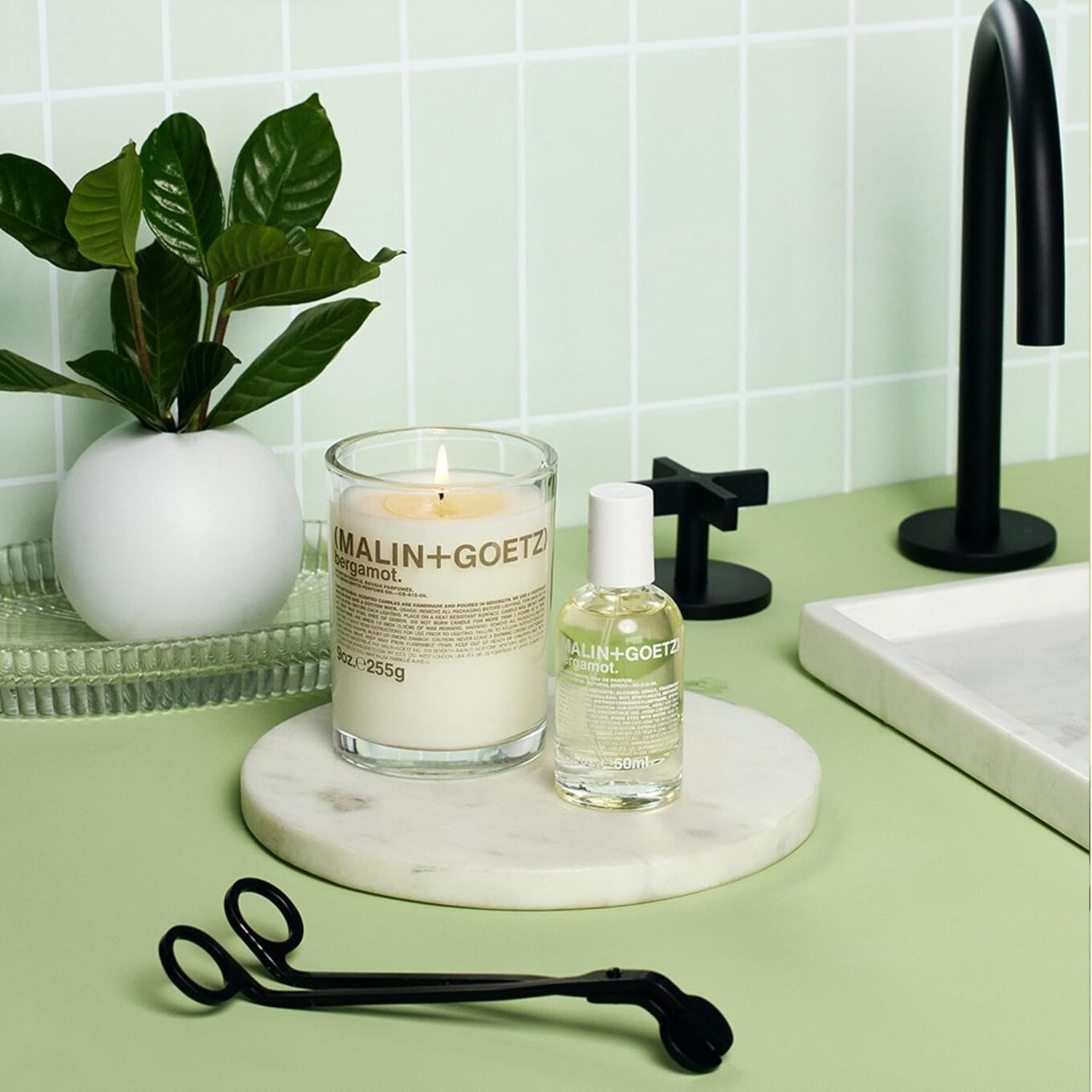 Clean-burning soy candle from Malin + Goetz