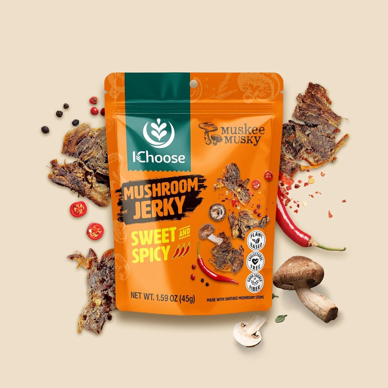Ichoose mushoom jerky