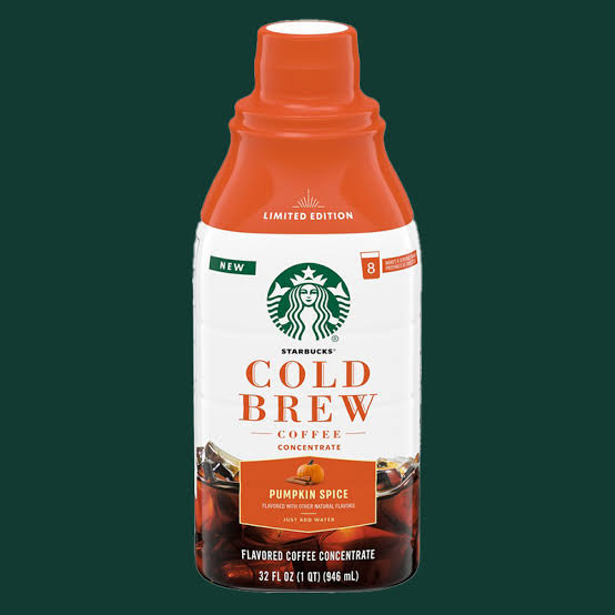 Starbucks Pumpkin Spice Cold Brew Coffee Concentrate