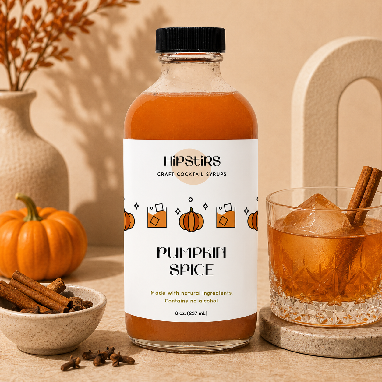HipStirs Pumpkin Spice Syrup