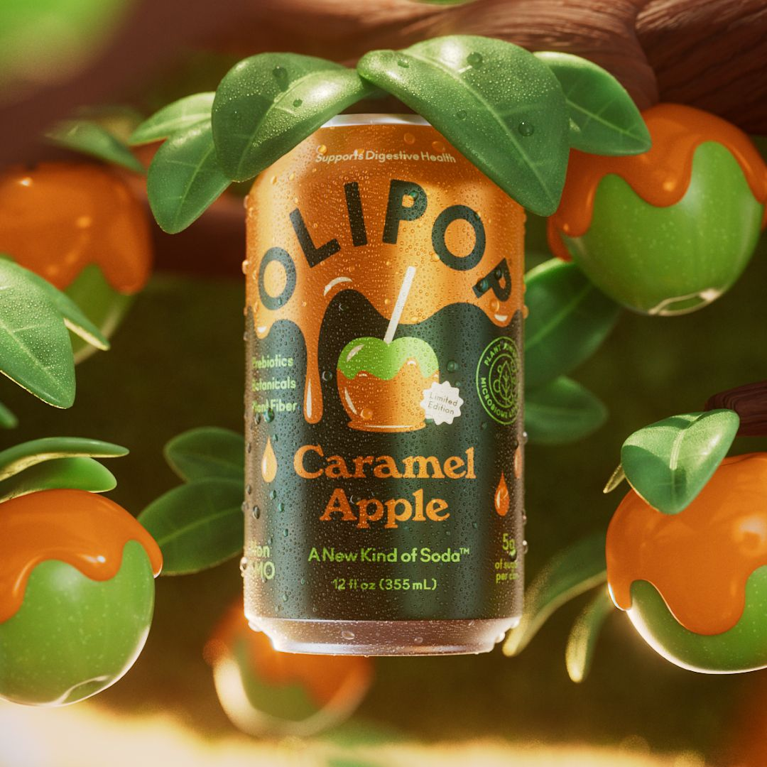 Olipop&rsquo;s new Caramel Apple soda