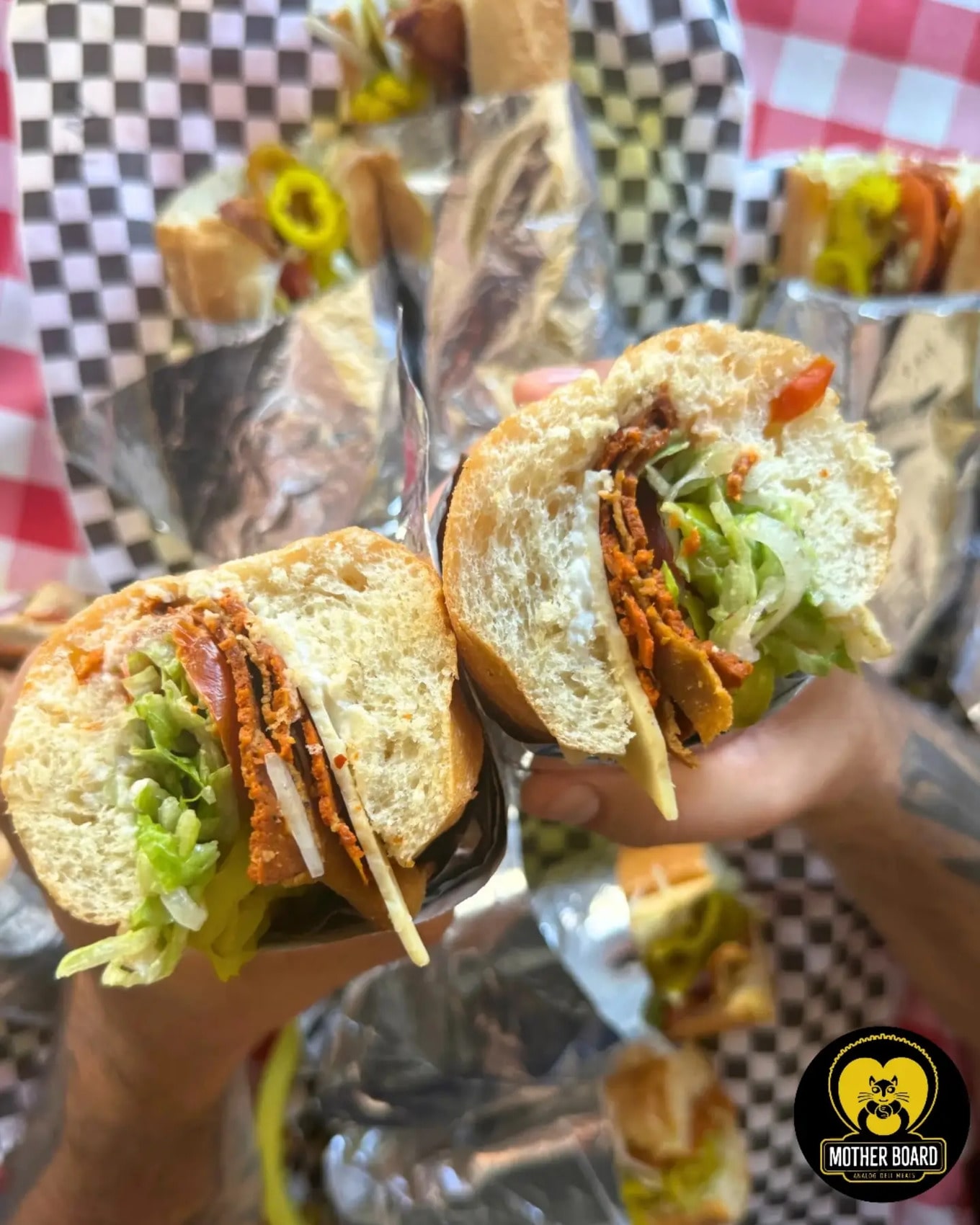 Mother Board Analog Meats sandwich