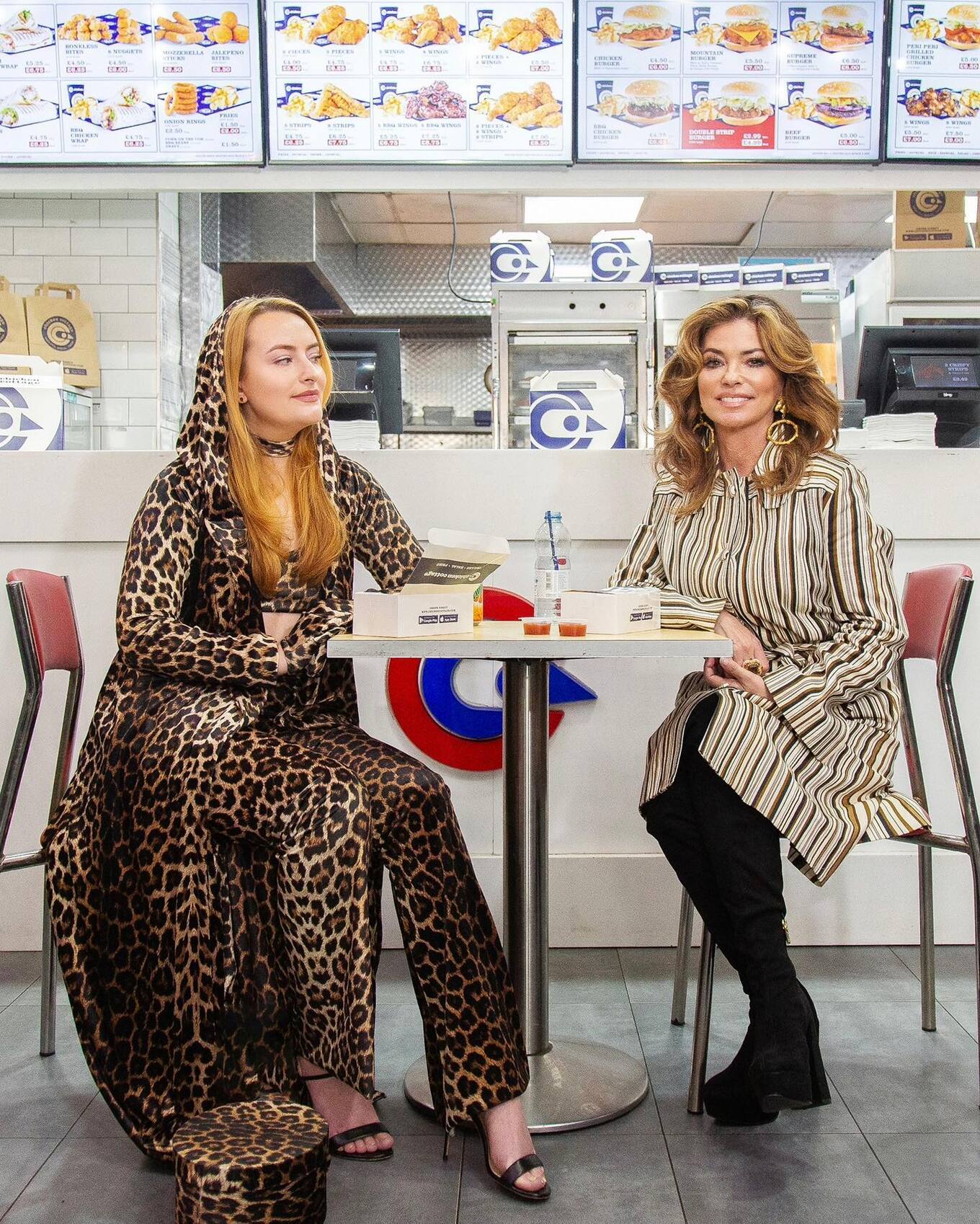 Shania Twain chicken shop date