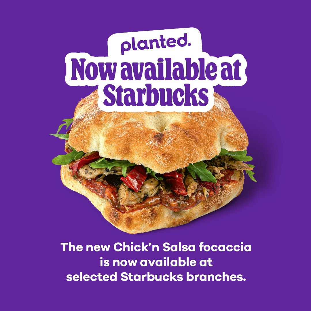  vegan chicken focaccia at Starbucks 