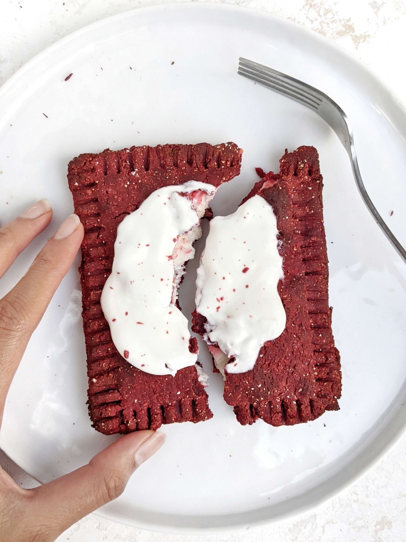 red velvet pop tart