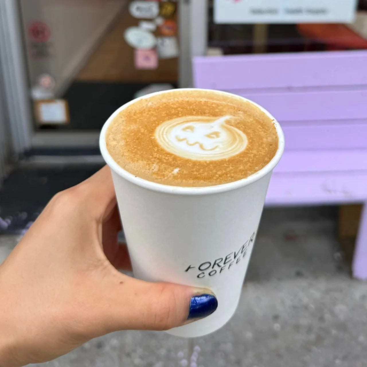 Forever Coffee's Oat Pumpkin Spice Latte