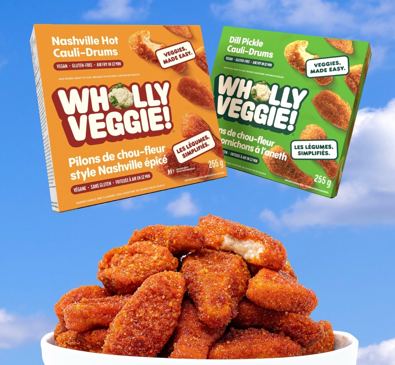 Wholly Veggie&rsquo;s vegan cauliflower drumsticks