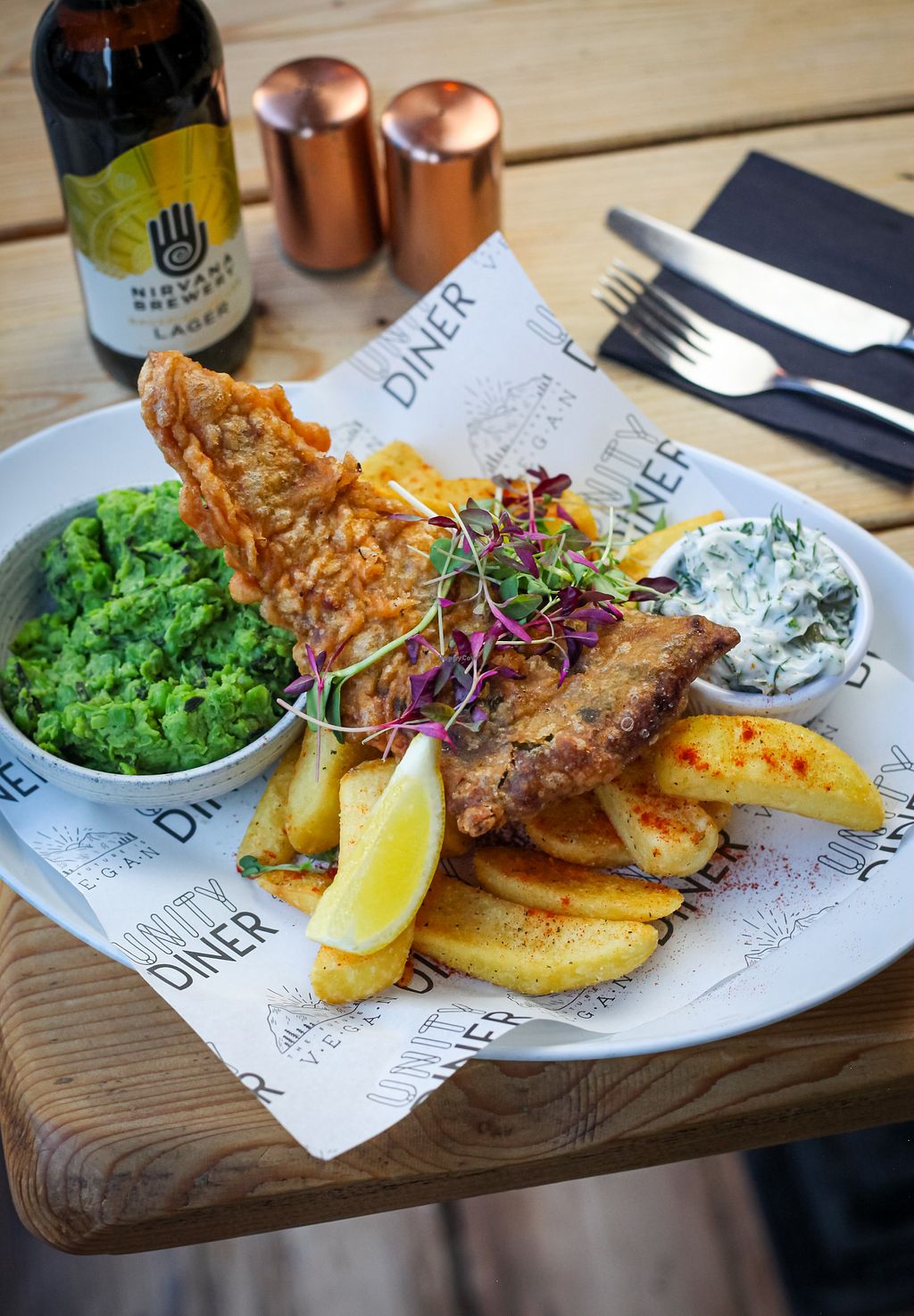 Tofish and Chips.Unit Diner.Communit10 at HappyCow