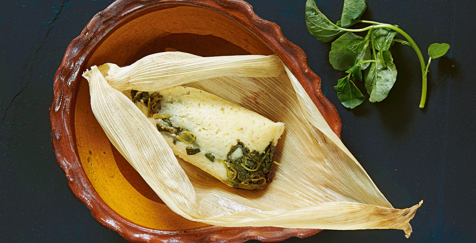 Wild Greens and Black Bean Vegan Tamales