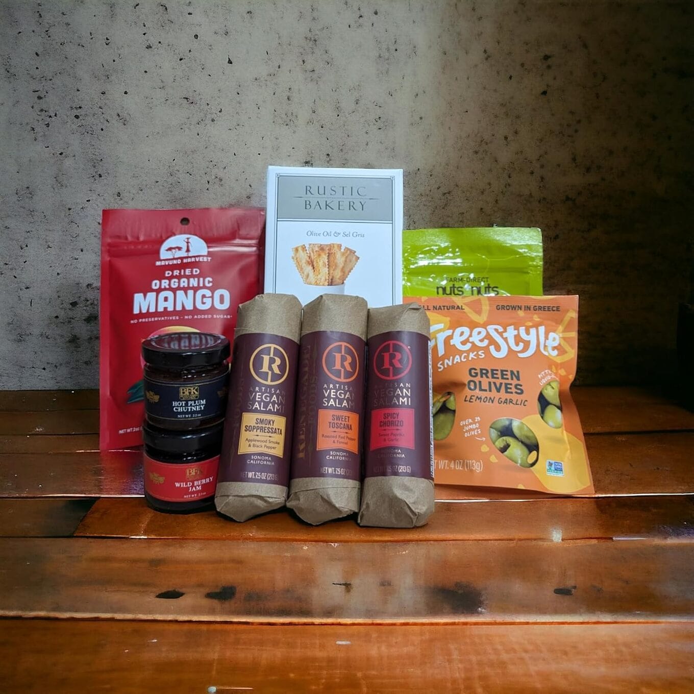 Renegade Foods Artisan Vegan Salami Signature Charcuterie Kit