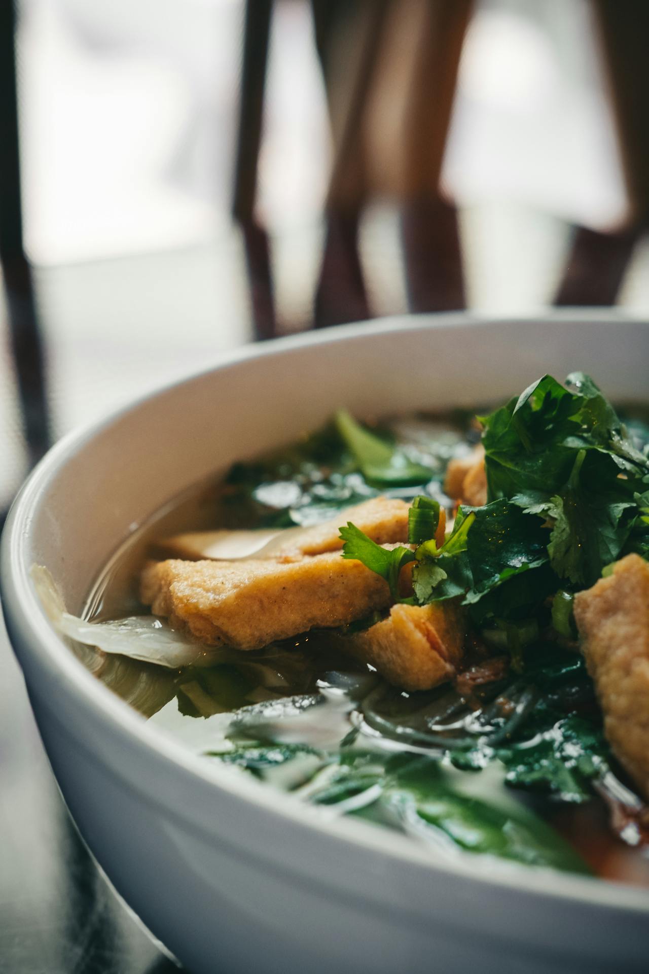 pho with tofu