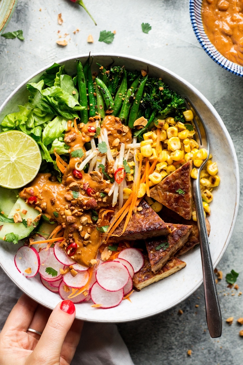 Vegan Gado-Gado Salad With Tempeh