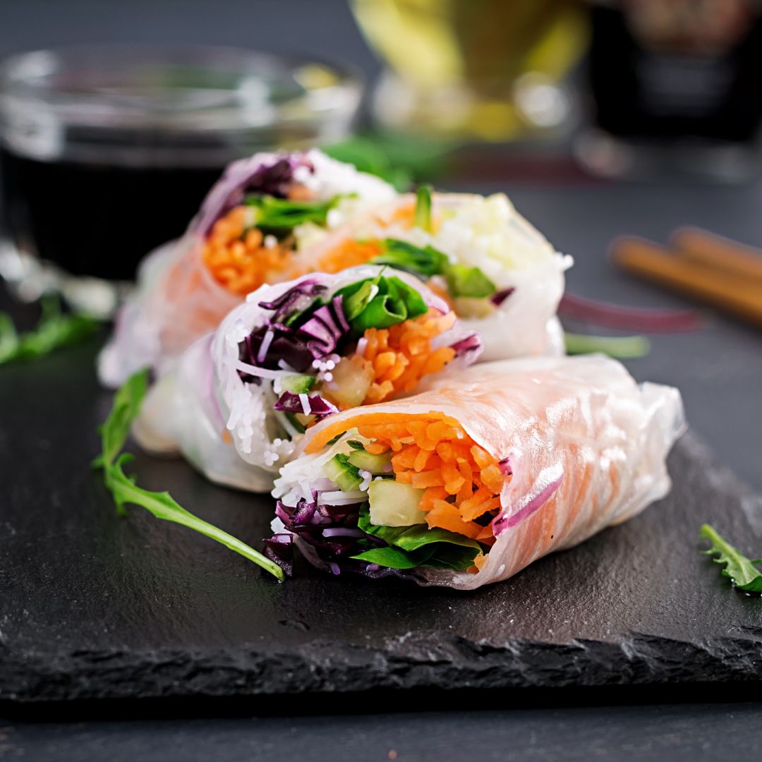 vegan spring rolls