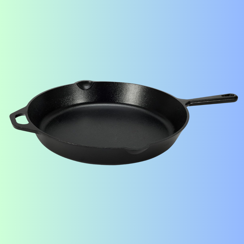 Amazon Basics Pre-Seasoned Cast Iron Skillet, $47.99