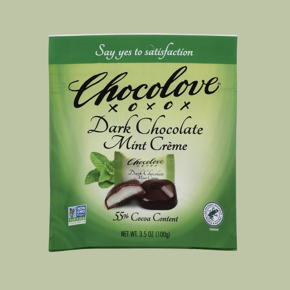 Dark Chocolate Mint Crème Bites by Chocolove