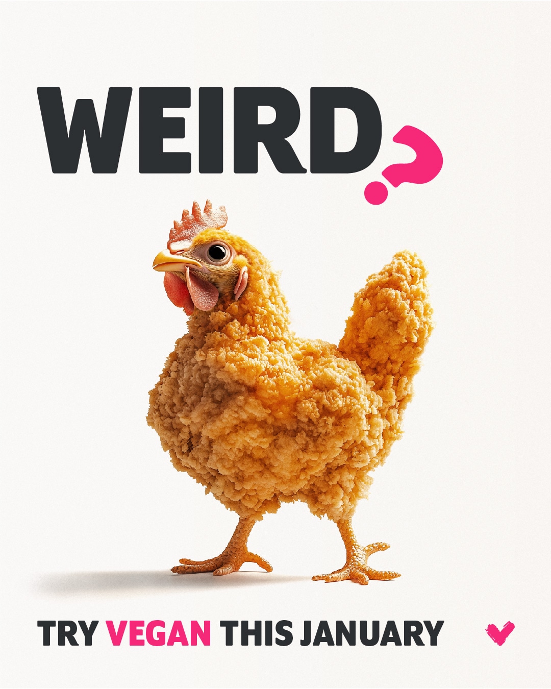 Veganuary wierd campaign chicken