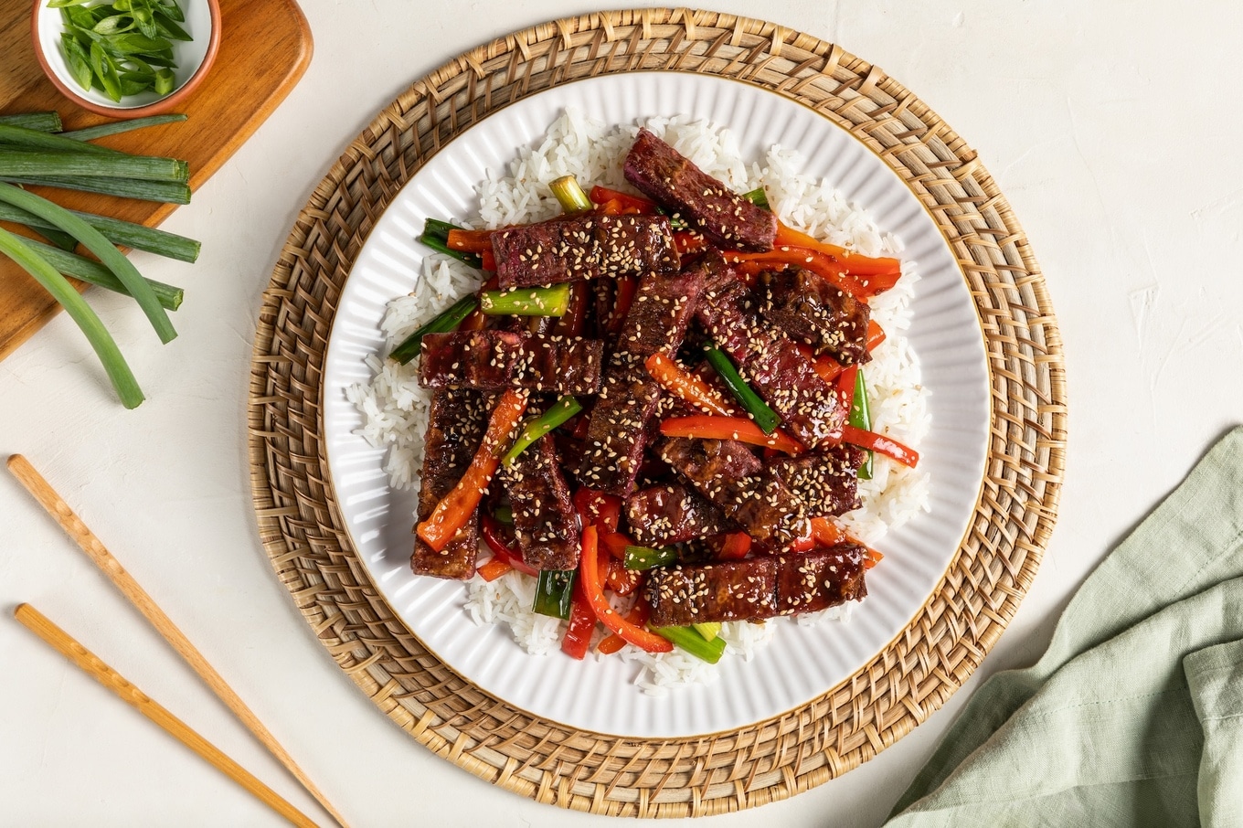Mongolian Chunk Beef Stir Fry