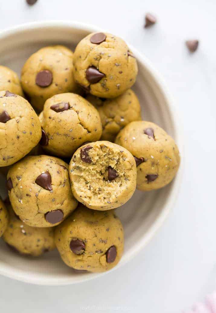 No Bake Vegan Cookie Dough Energy Balls