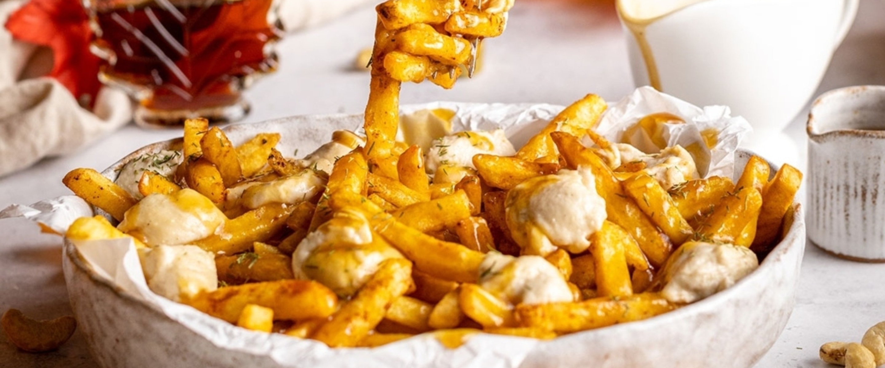 How to Make Vegan Poutine, Cheese Curds and All