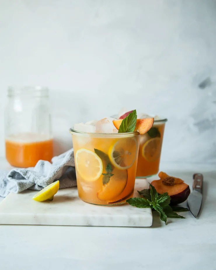 Iced Peach Green Tea