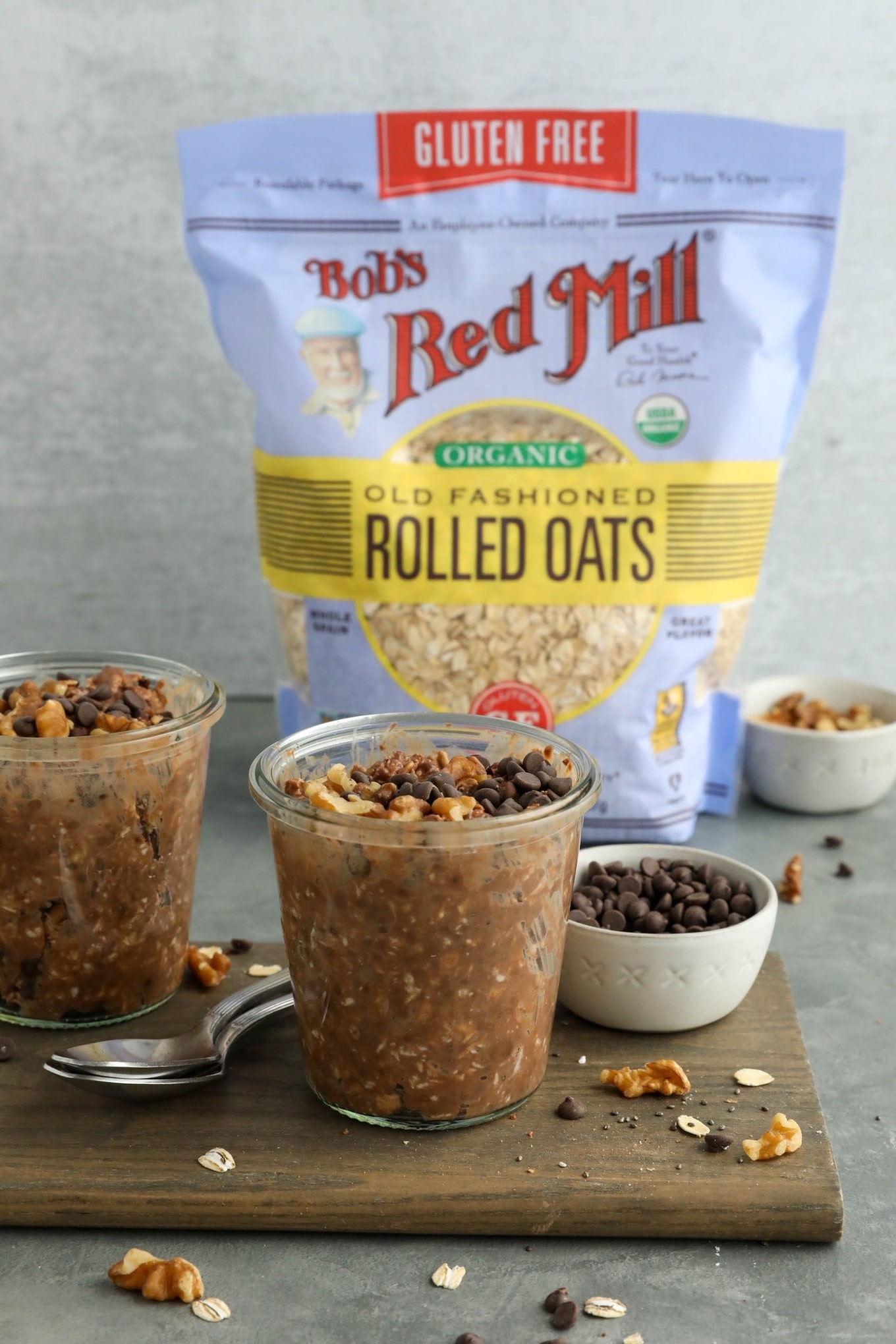 rolled oats with overnight oats