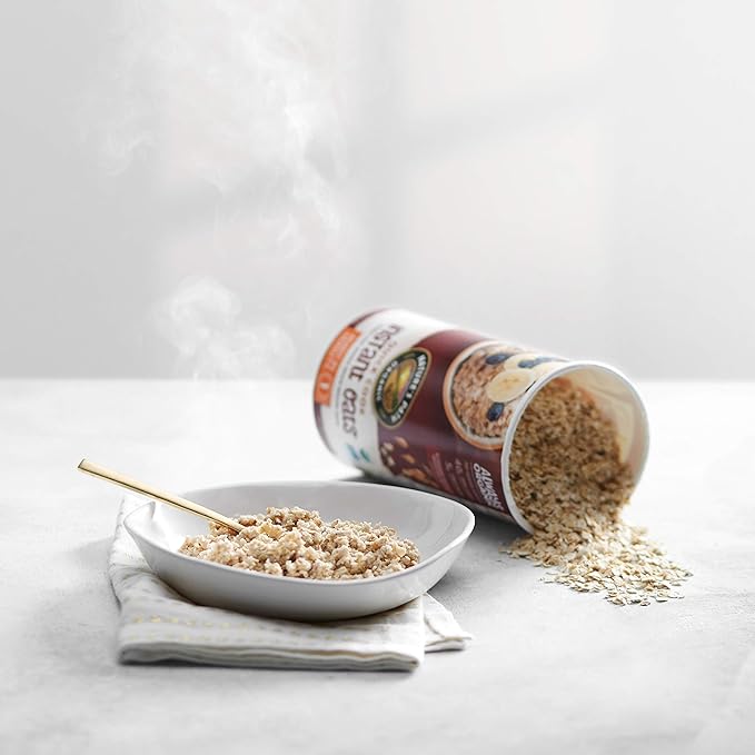 oatmeal bowl and oat container