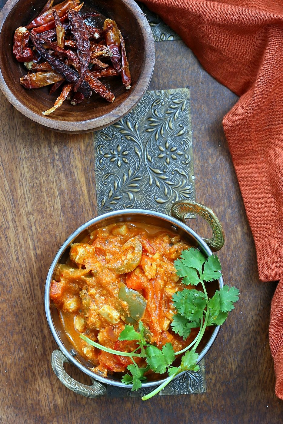  Kadai Paneer Tofu & Peppers