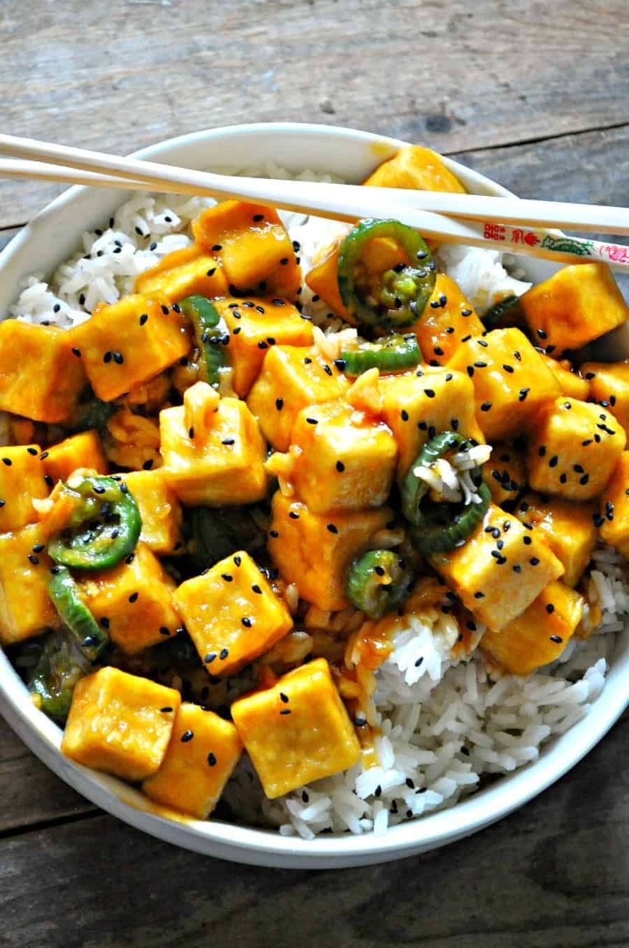 Vegan Crispy Hawaiian Garlic Tofu