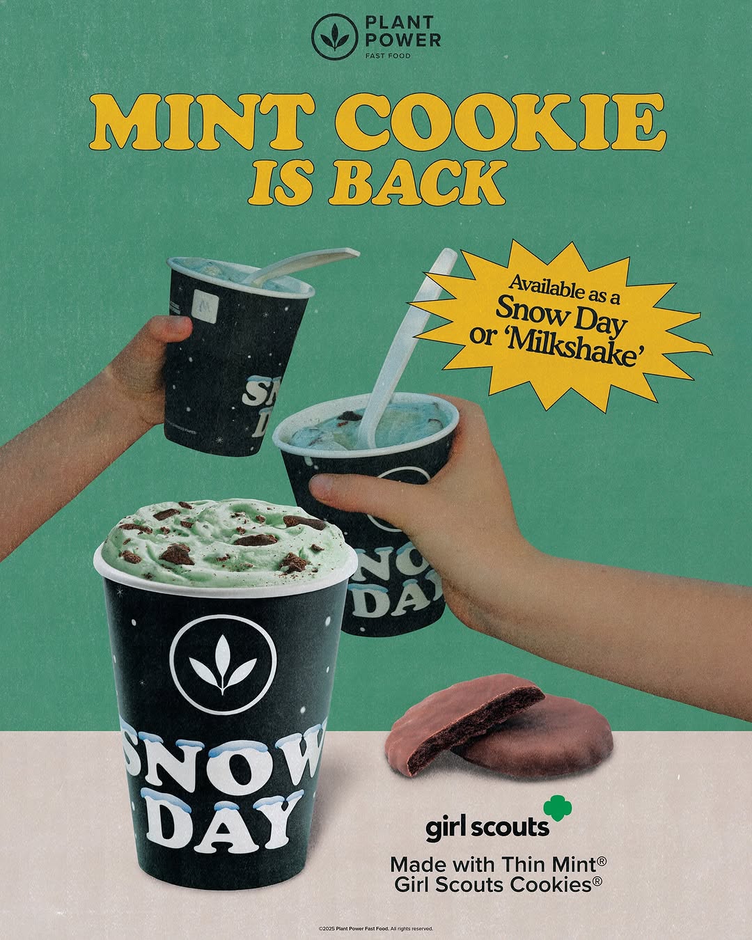 Girl Scout cookie milkshakes