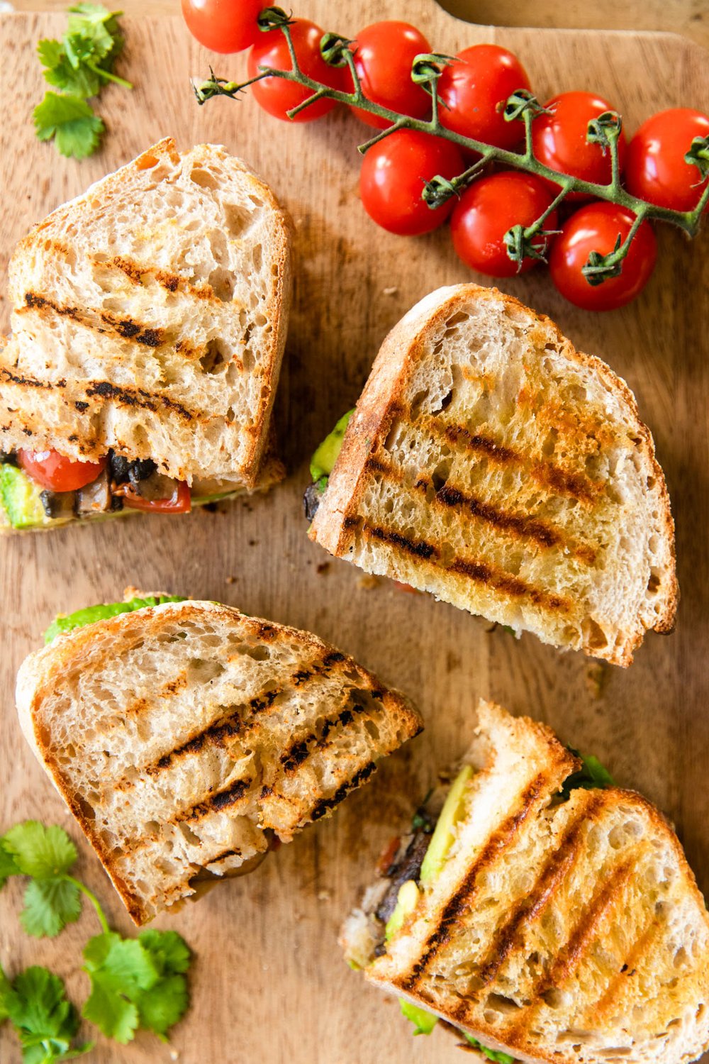 Marmite, Avocado and Mushroom Toastie