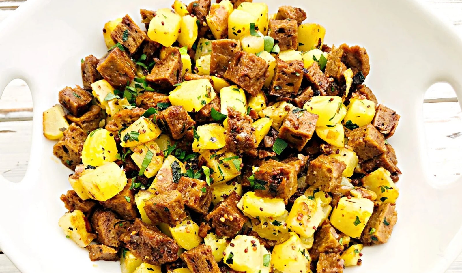 Transform Tempeh, Tofu, and Seitan Into Vegan Corned Beef Hash