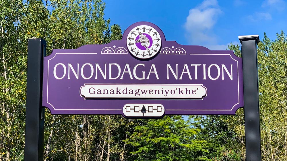 Onondaga Nation sign